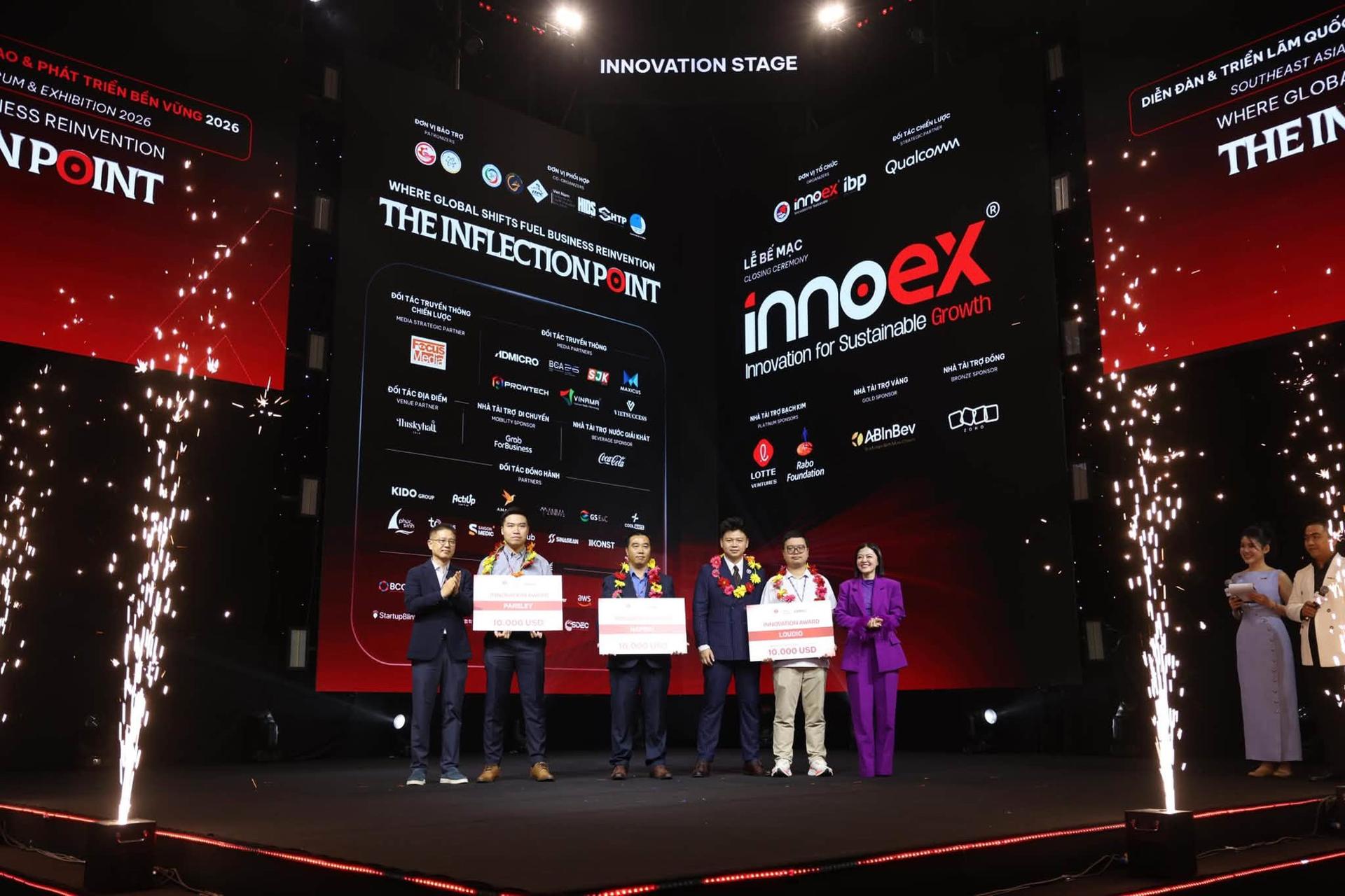 Loudio nhận Innovation Award tại InnoEx 2026